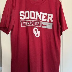 University of Oklahoma OU Nike gymnastics shirt